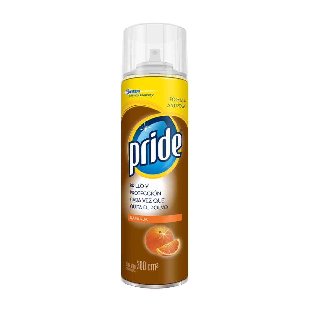 Pride Brillo Y Proteccion Quita El Polvo Naranja 360ml