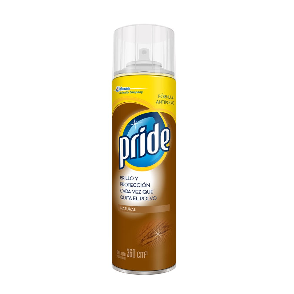 Pride Brillo Y Proteccion Quita El Polvo Natural 360ml