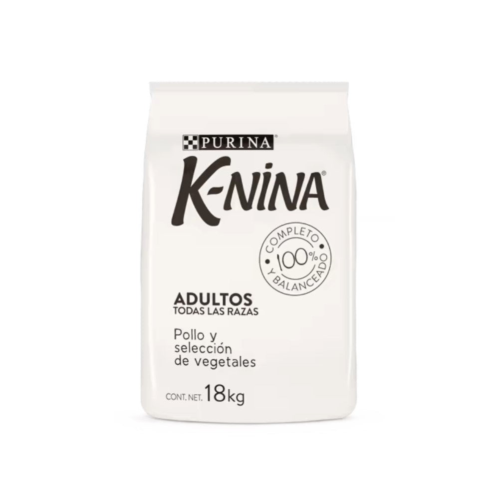 Purina K-Nina Adulto Pollo y Selección de Vegetales 18kg