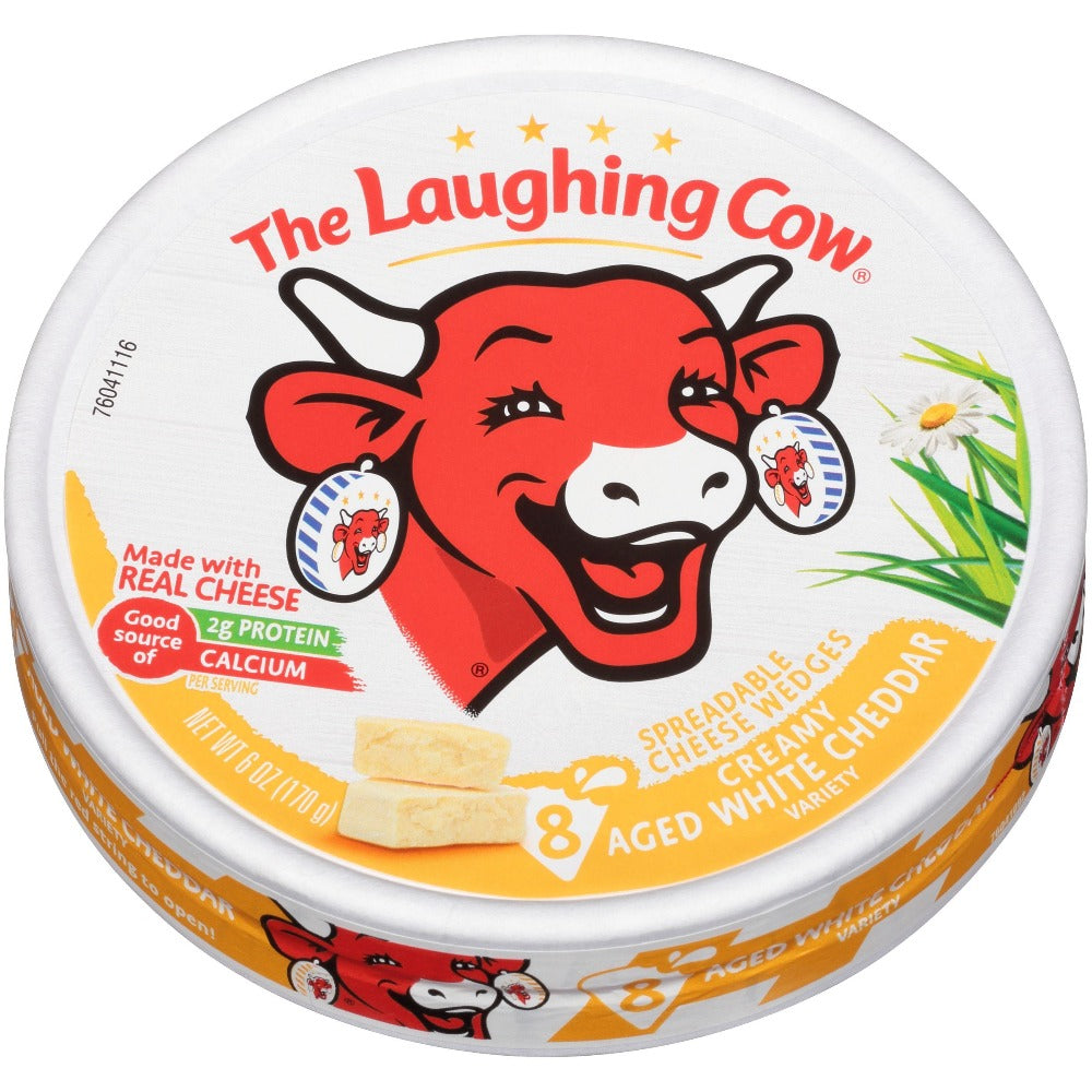 Triángulos de Queso The Laughing Cow Creamy Aged White Cheddar 154g