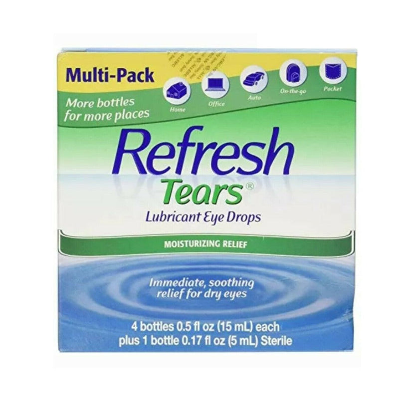 Gotas Lubricantes Refresh Tears Moisturizing Relief 4 Bottles 15 ml C/U