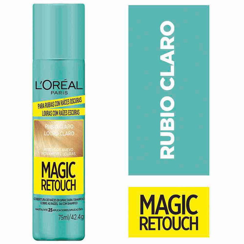 Magic Retouch Spray Cubre Canas Loreal Rubio Claro 75 ml