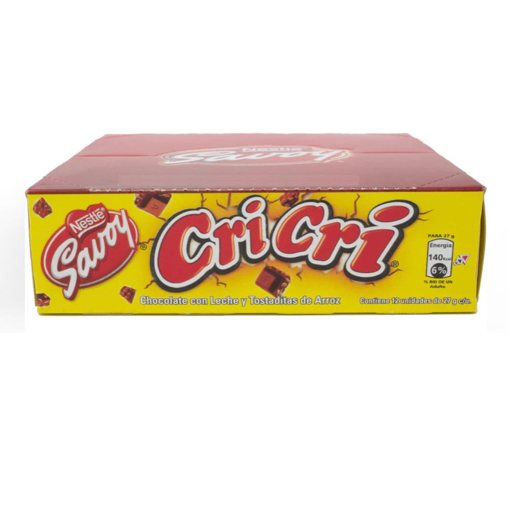 Chocolates CriCri 27 grs Savoy Caja 12und