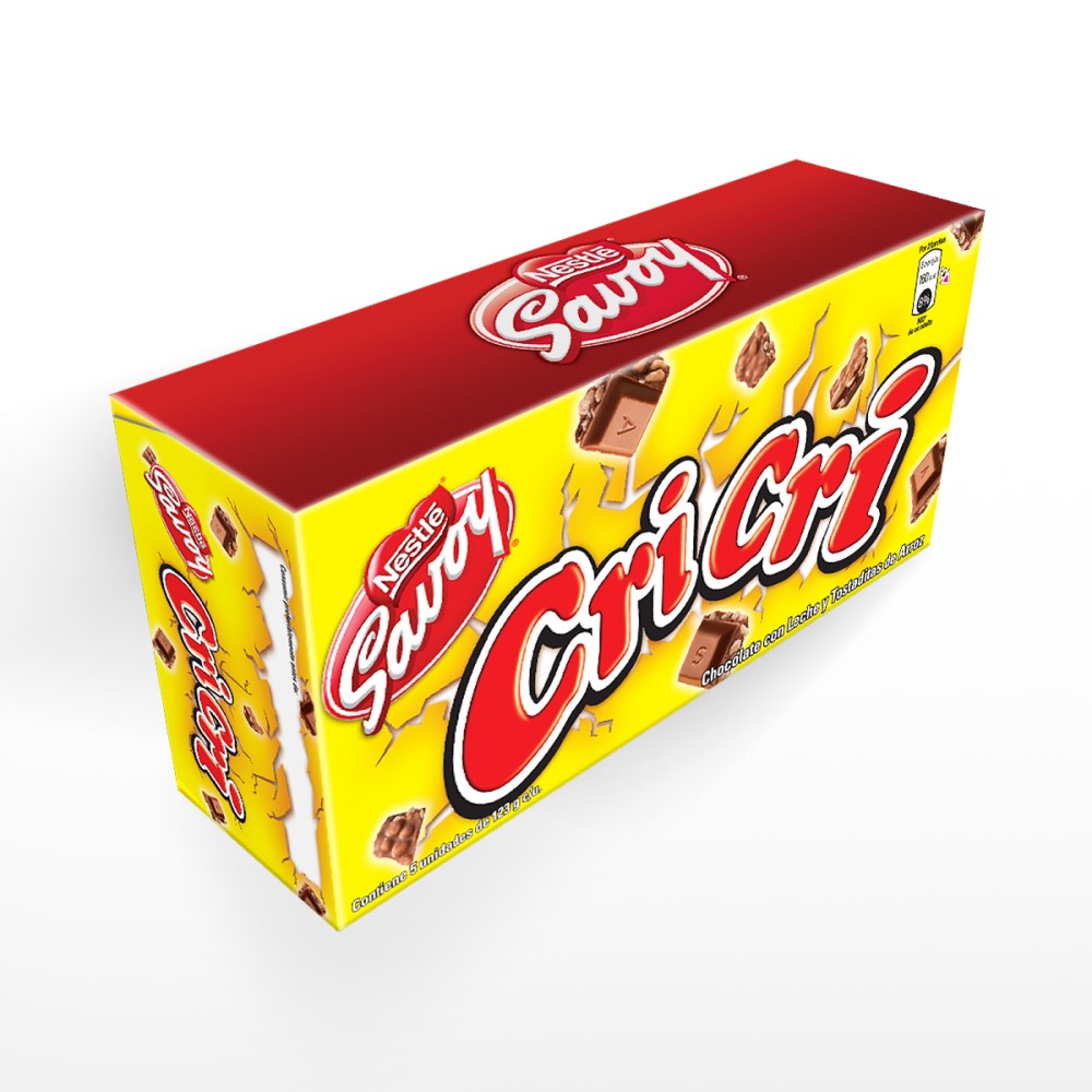 Chocolates CriCri Extra Grande Caja de 5und 123gr C/U