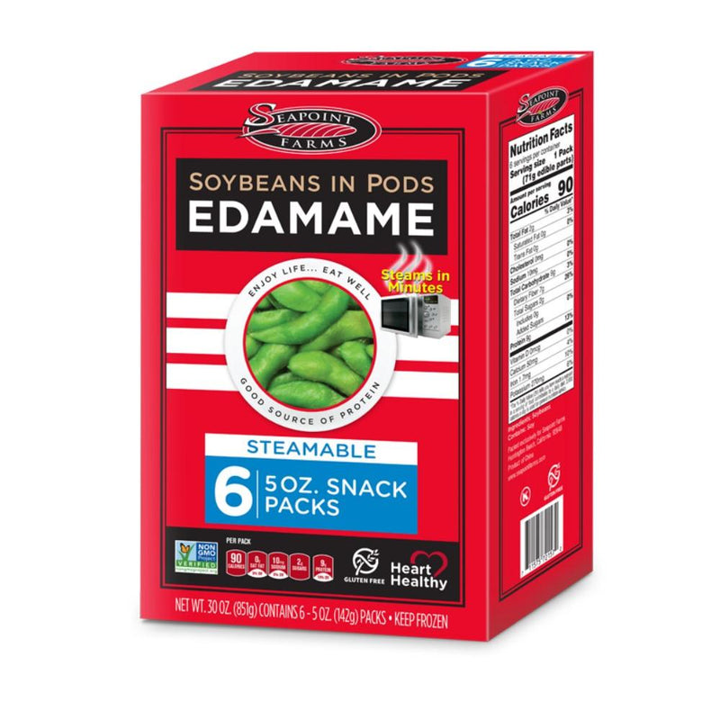 Edamame Seapoint 6 Packs Farms Soybeans in Pods  851gr
