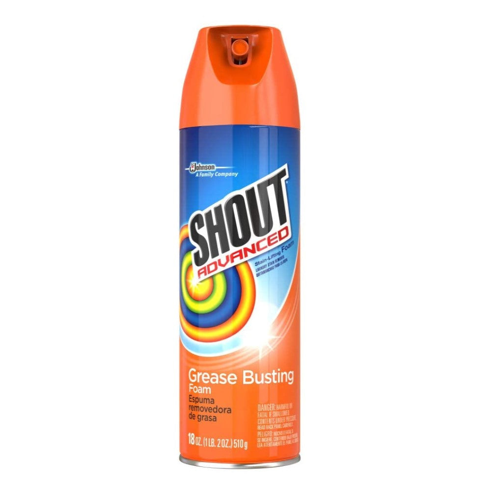 Shout Espuma Removedora De Grasa para la ropa Advanced 510g