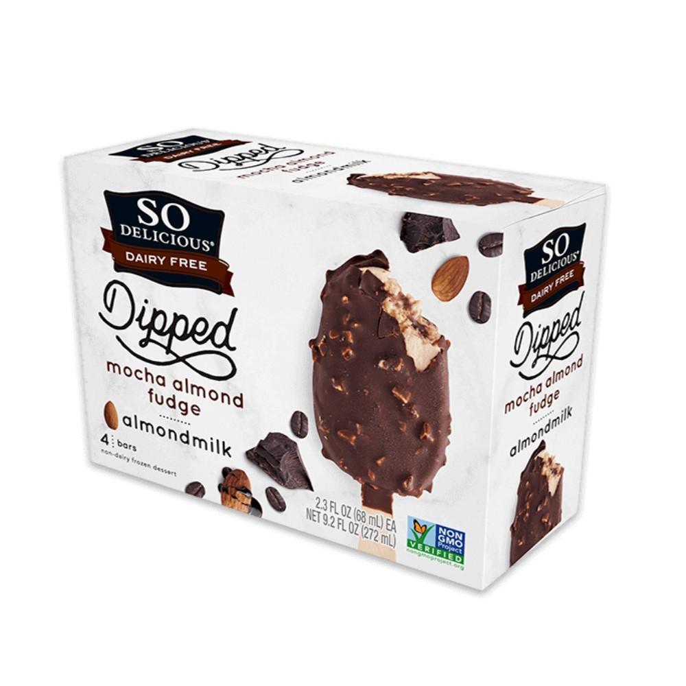 Helados SO Delicious Dairy Free Dipped Mocha Almond Fudge 4 bars 272ml