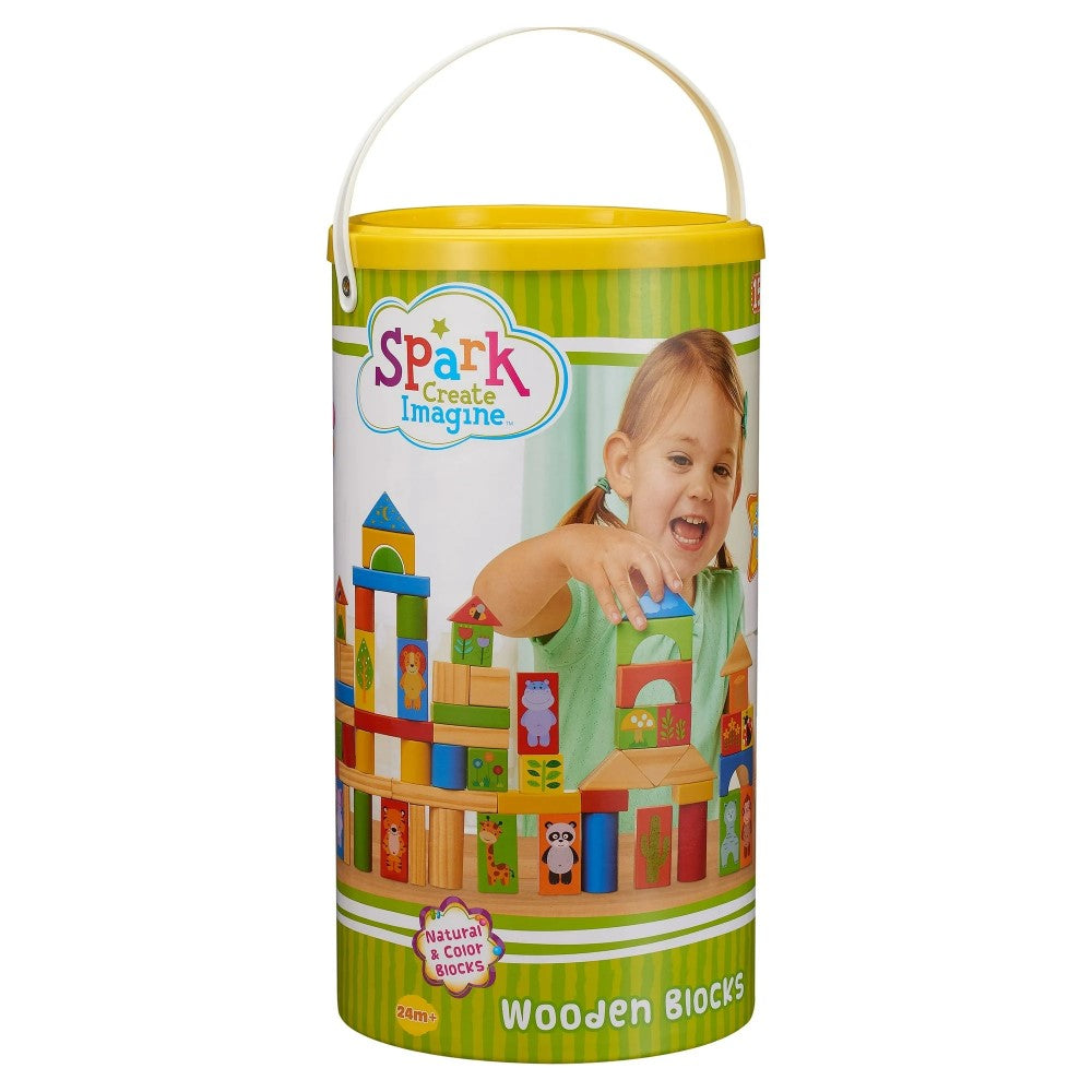 Spark Create Imagine Wooden Blocks 152Pieces 24m+