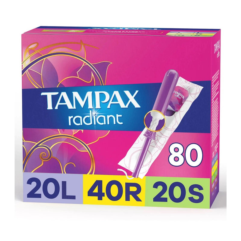 Tampax Radiant 80 Tampons Unscented