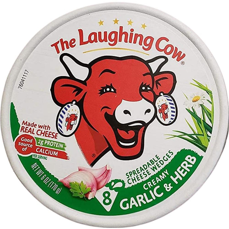 Triagulos de Queso The Laughing Cow Garlic & Herb 170g - Madison Center