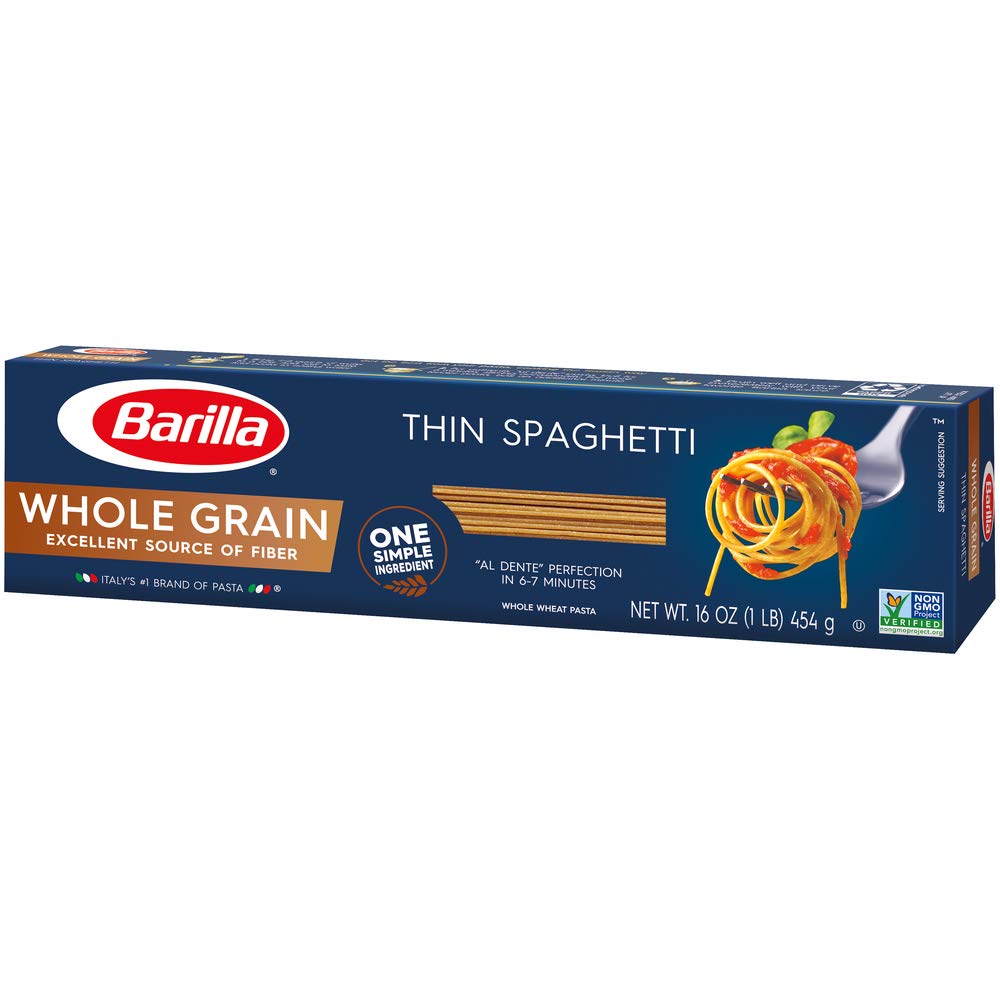 Pasta Barilla Whole Grain  Thin Spaghetti 454g