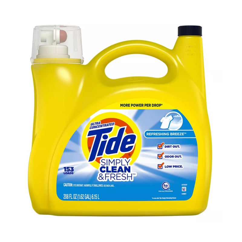 Tide Ultra Concentrated Detergente Simply Clean Fresh 2-in-1 6.15Litros