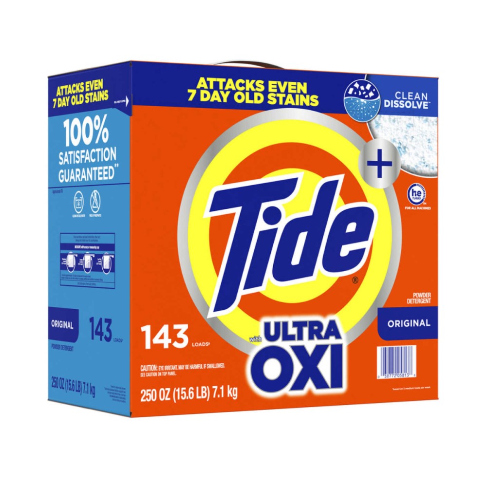 Tide Ultra Oxi 143 Cargas Detergente 7.1kg