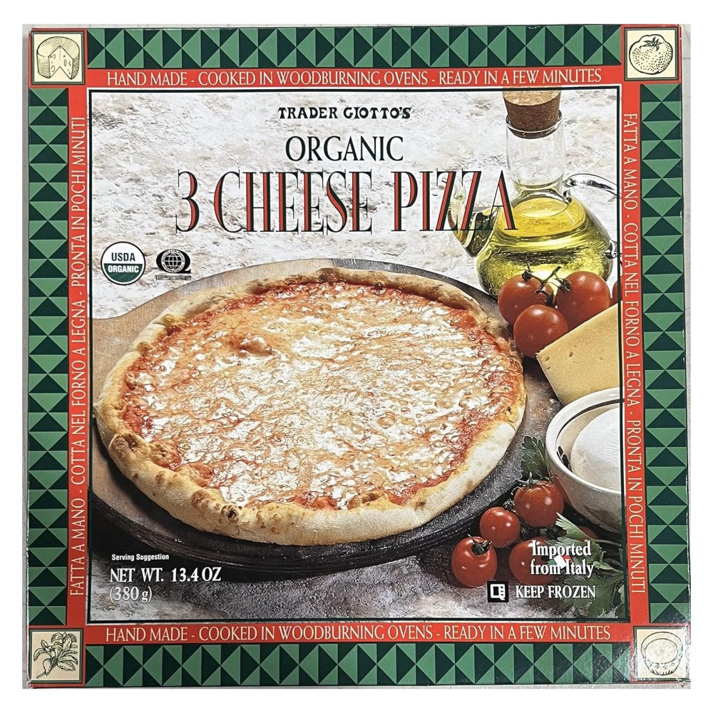 Trader Joe's Organic 3 Cheese Pizza 350g