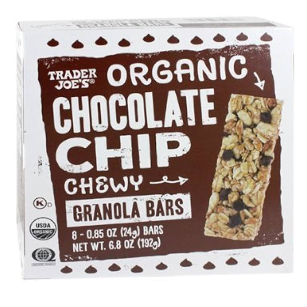 Trader Joeʹs Organic Chocolate Chip Chewy Granola Bars 192g