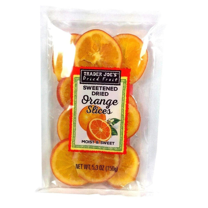 Trader Joe's Dried Fruit Sweetened Dried Orange Slices Moist & Sweet 150g