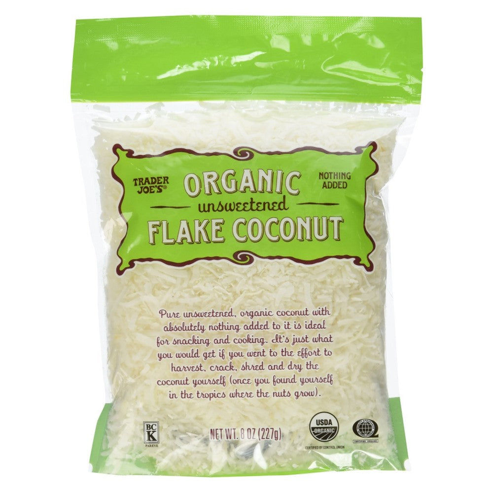 Trader Joe's Organic Hojuelas de Coco Unsweetened 227g