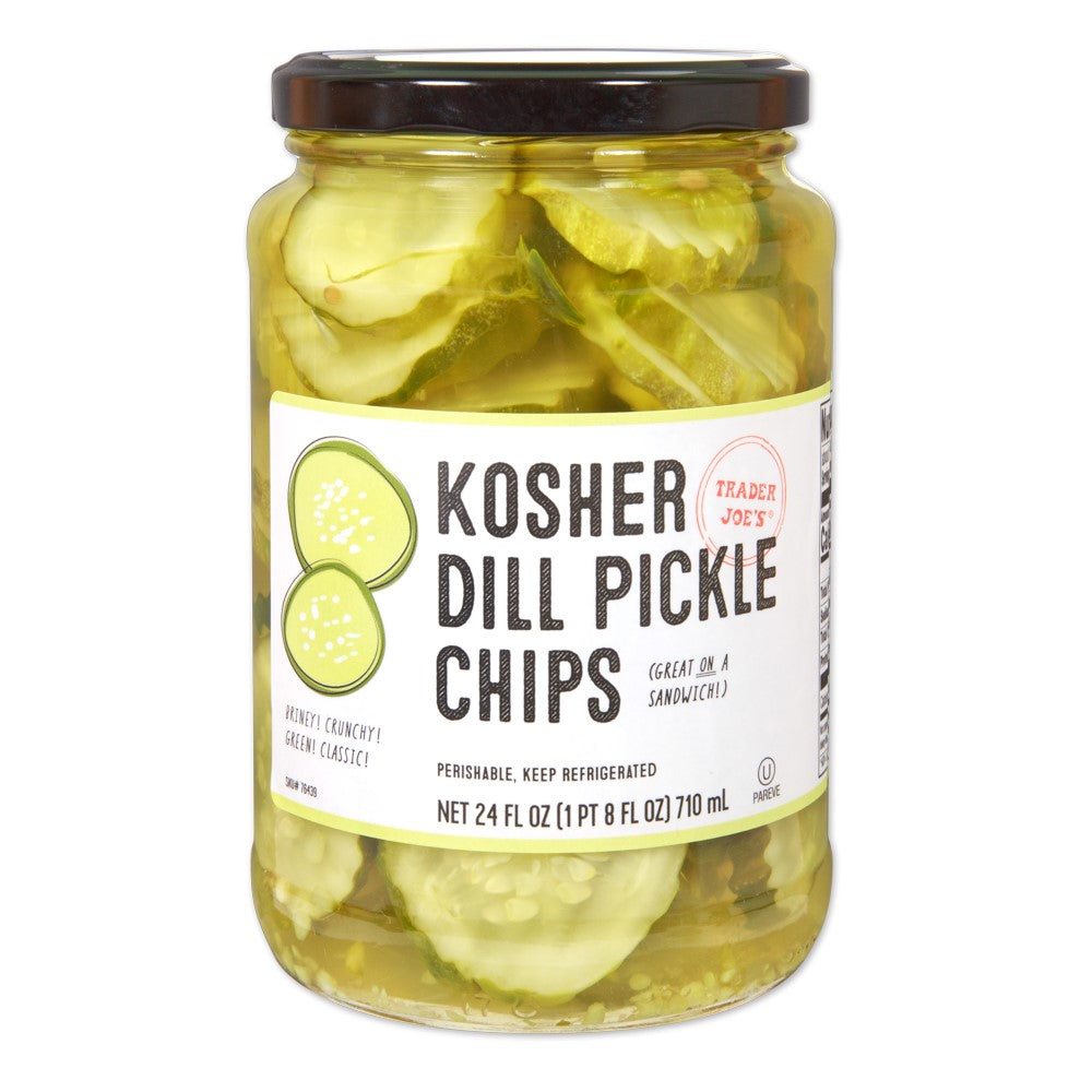 Trader Joe's Kosher Dill Pickle Chips 710ml