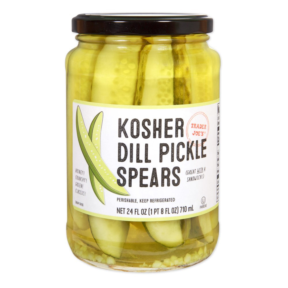 Trader Joe's Kosher Dill Pickle Spears 710ml