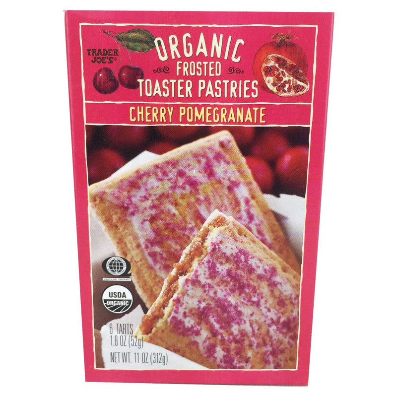 Trader Joeʹs Organic Frosted Toaster Pastries Cherry Pomegranate 312g