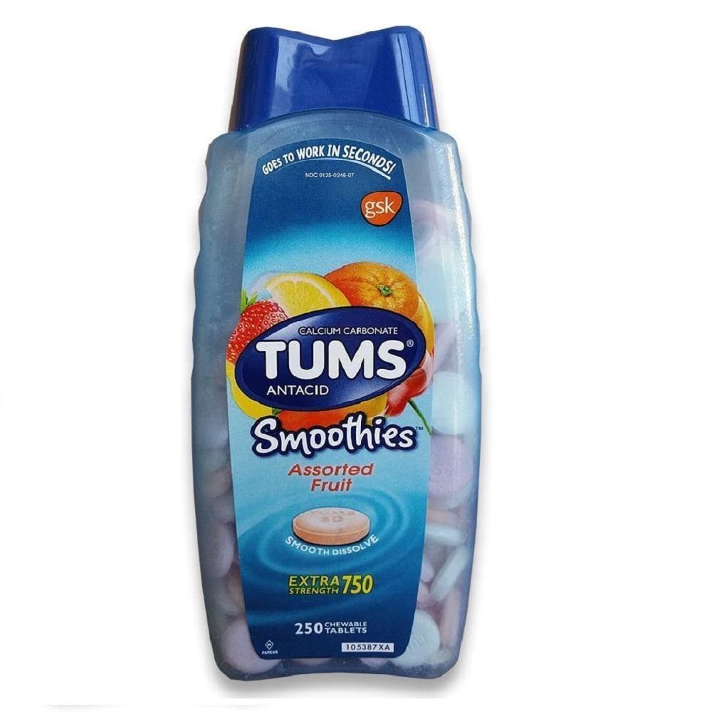 Tums Smoothies 250 Tablets