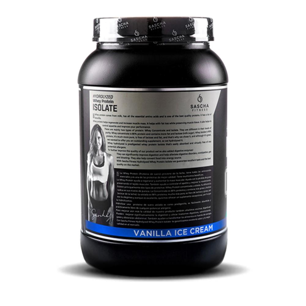 Whey Protein Hidrolizada Isolate by Sascha Fitness sabor Vainilla 907g - Madison Center