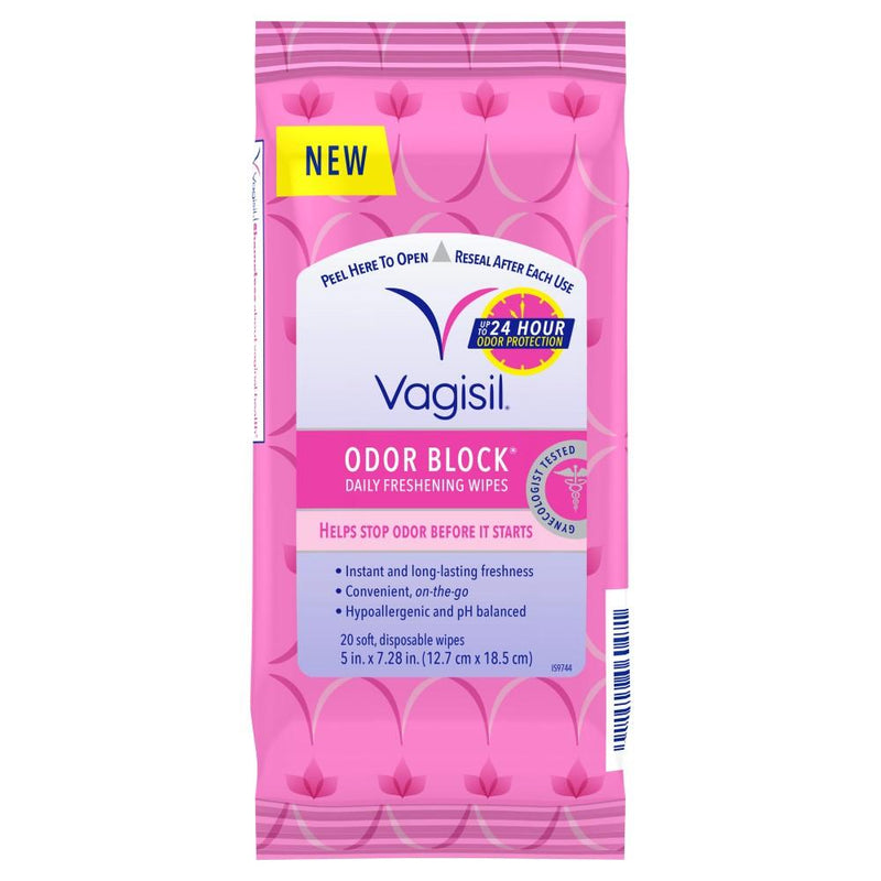Vagisil  Odor Block Daily Freshening 20 wipes