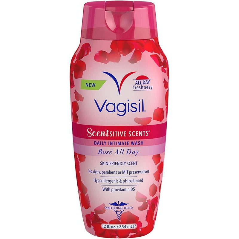 Vagisil Sensitive Jabon Intimo Scents Daily Intimate Wash Rose All Day 354ml