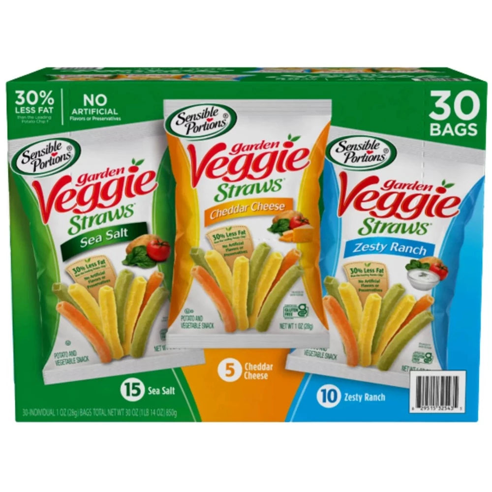 Veggie Straws  Variety Pack 30 bags 850g