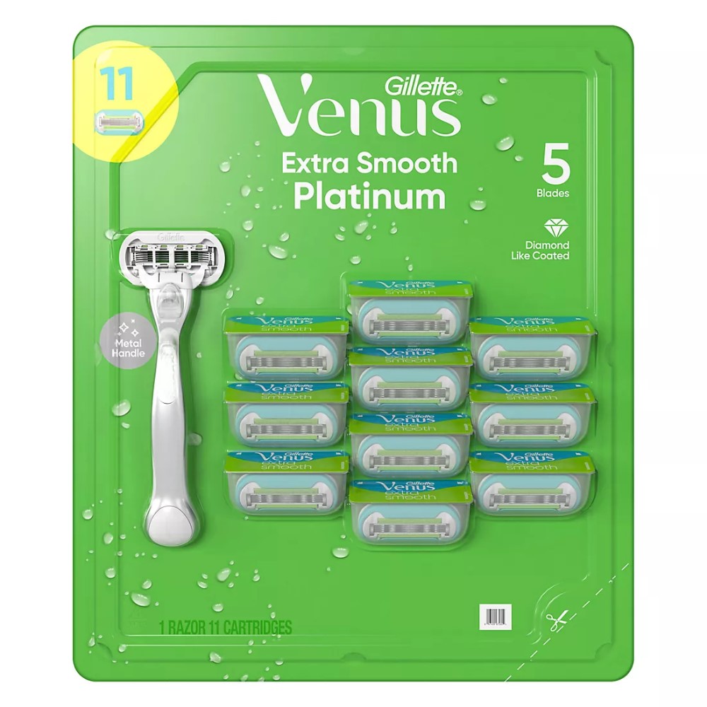 Venus Platinum 11 Cartuchos Extra Smooth de 5 Hojillas