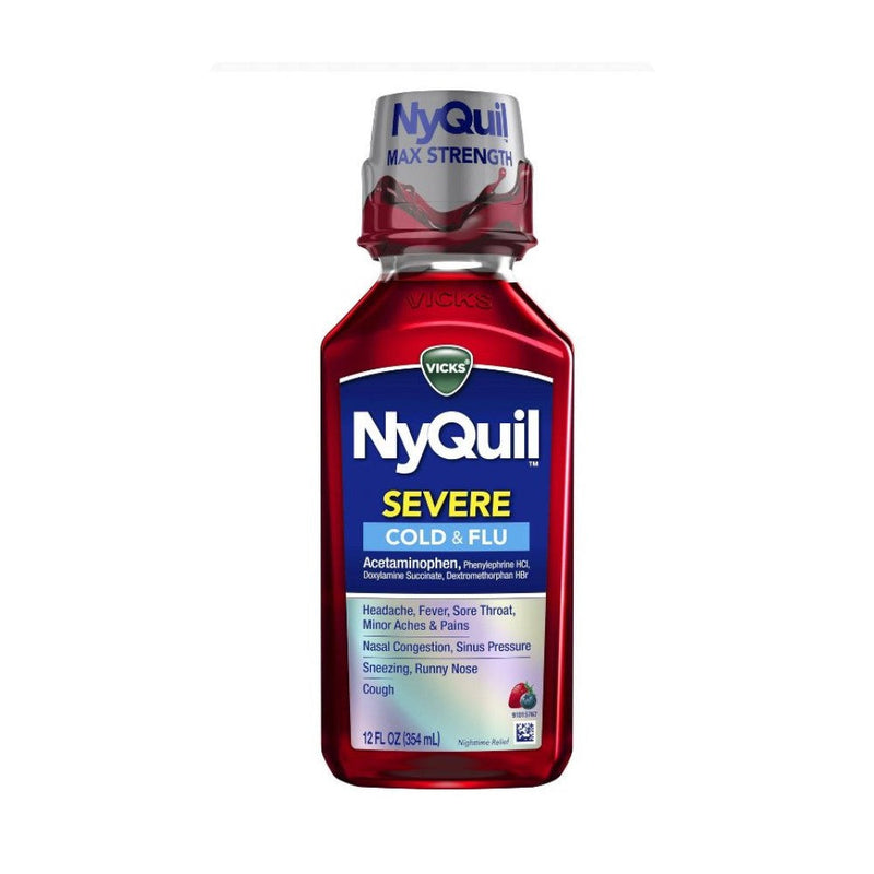 NyQuil Severe Jarabe Cold & Flu 354ml