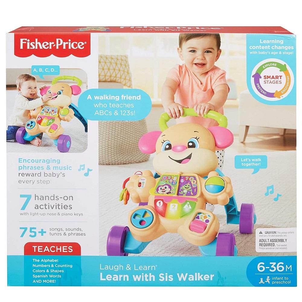 Fisher Price Andadera Niña Learn With Sis Walker 6-36months