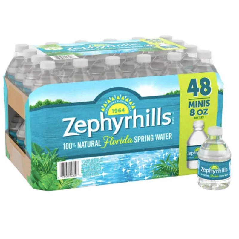 Agua Zephyrhills 48 Unidades 237ml C/U Mineral Spring Water